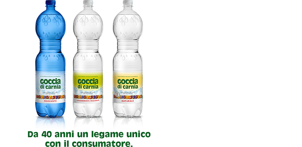 le bottiglie di goccia di carnia
